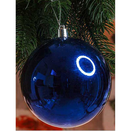 Шар JY-11-4 2 шт 10 см глянцевые синий (36)