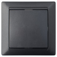 Bylectrica СТИЛЬ выкл. 1 кл. СУ черный графит, (С110-801 черный графит)