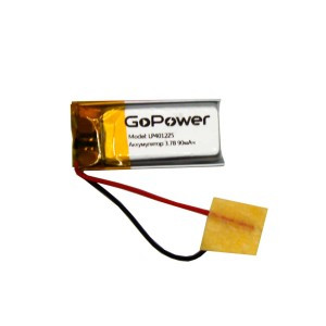 Ак-р Li-Pol GoPower LP401225 PK1 3.7V 90mAh (1/250)