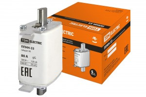 TDM предохранитель ППНН-33 габарит 00,  80А (3!) SQ0713-0007