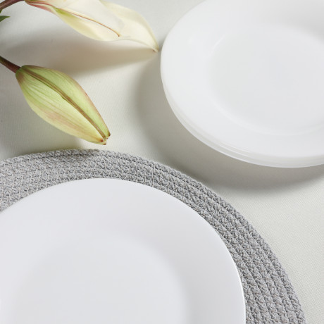 MILLIMI Набор столовой посуды 8пр (тарелка 17,5см - 4шт., салатник 16,5см - 4шт.), опаловое стекло