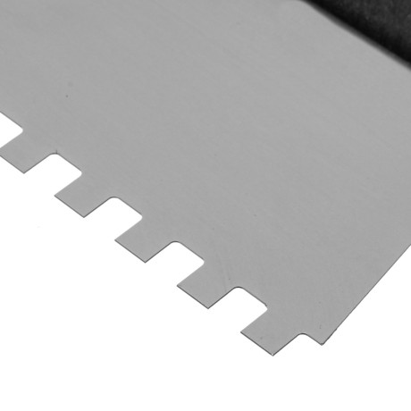 Шпатель из нержавеющей стали, 350 мм, зуб 6 х 6 мм, пластмассовая ручка Сибртех