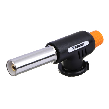 Горелка газ. с пьезорозжигом тм РОКОТ, цанг. захват, сопло 18,2 мм, 15,1х4х6,5см