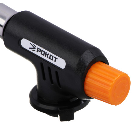 Горелка газ. с пьезорозжигом тм РОКОТ, цанг. захват, сопло 18,2 мм, 15,1х4х6,5см