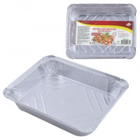 Форма д/выпечки однор,н-р3шт/уп,цена за уп,1040мл,21*16*3,5см(кратность 6шт!!!),ал МО8-103 Мультидом