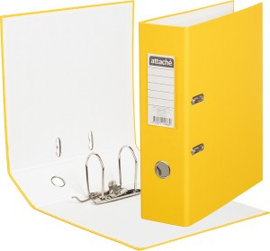 Папка-регистратор с арочн.мех.Attache Selection Экономи 90 мм, желтый 1204344