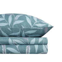 PROVANCE Нэви Комплект постельного белья 1,5 (4 предмета), микросатин, листья