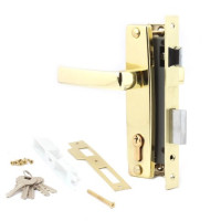 Замок врез 1330G Apecs (золото) с ручками  \16