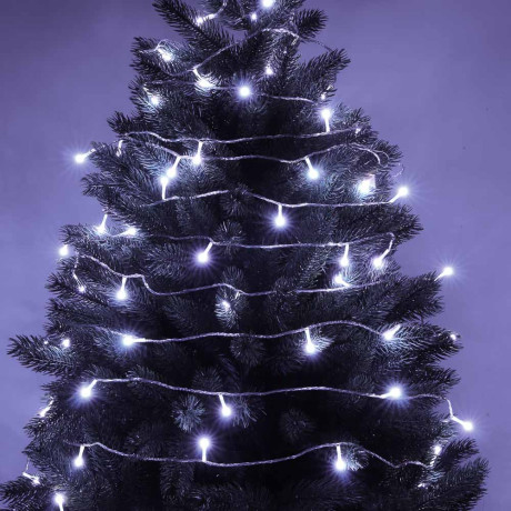 СНОУ БУМ Гирлянда эл. вьюн 20м, 120LED, белый, 8 режимов, ПВХ прозрачный, 220В