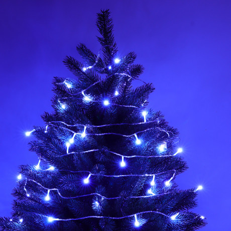 СНОУ БУМ Гирлянда эл. вьюн 20м, 120LED, белый, 8 режимов, ПВХ прозрачный, 220В