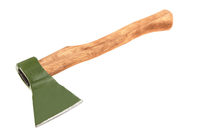 Топор кованный, в сборе, 600/850 г, деревянное топорище, 400 мм, Б1 Сибртех