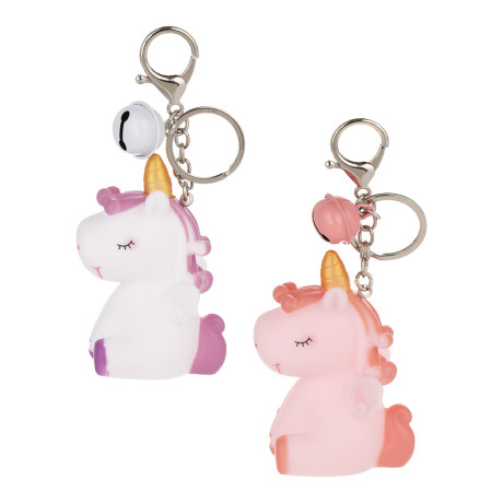 СНОУ БУМ Брелок "Лошадка-Единорог", 5,5х4,5х8см, ПВХ, металл, 2 дизайна
