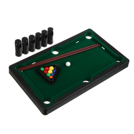 Игра настольный бильярд, 31х18,5см, пластик