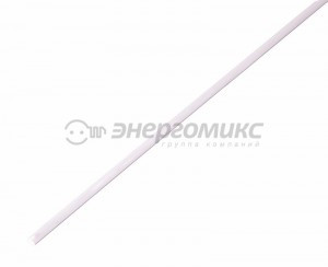 REXANT термоусадка трубка ТУТ 2.5/1.25 мм 1м  белая, цена за шт (50!), 20-2501