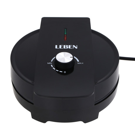LEBEN Вафельница для бельгийских вафель с регулировкой темп., 1200Вт, d=197мм, 220в
