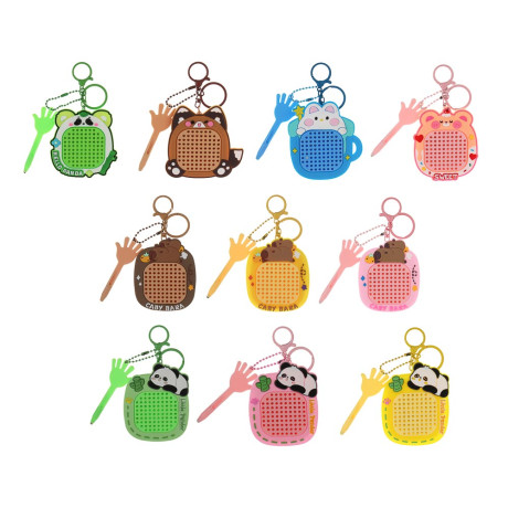 Игрушка брелок "Магнитный планшет", 10х15,5см, PVC, ABS, металл, микс