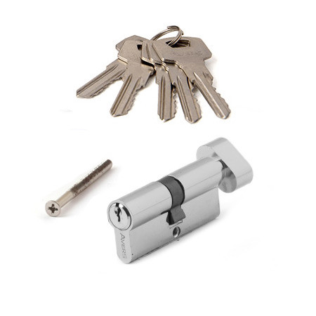 Личина Avers ZC-70-C-CR (хром) с Вертушкой 5ключей (материал ЦАМ)  \10 (100)