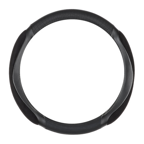 ЕРМАК Оплетка руля, спонж, с захватом руля, черный, разм. (M)