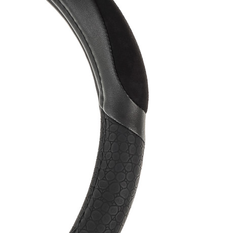 ЕРМАК Оплетка руля, спонж, с захватом руля, черный, разм. (M)