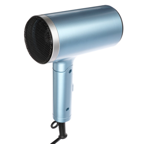 LEBEN Фен, 1600 Вт, 3 темп. режима, металл, пластик, голубой