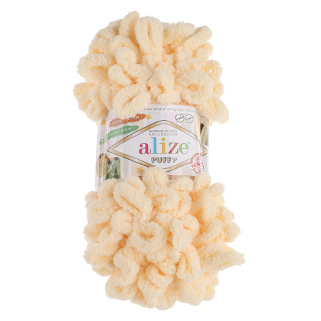 Пряжа Puffy/Ализе 100г/9,5м 100% Микрополиэстер (742-ванильный)
