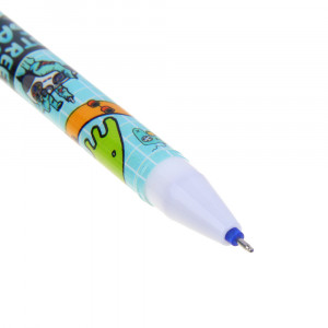 Ручка гелевая &quot;Пиши - стирай&quot;, синяя, с фигуркой в форме джойстика, мяча и скейта, 3 диз., 16,2 см