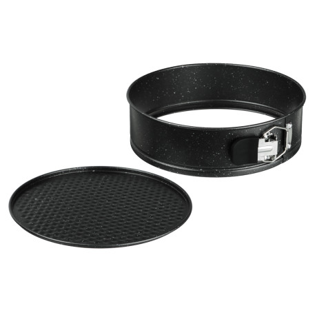 SATOSHI Лион Форма для выпечки круглая разъемная 24x6,5см, антиприг.покрытие Мрамор, силикон.ручки