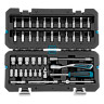 Набор инструментов, 1/4", CrV, 120 зубьев, 42 предмета Gross