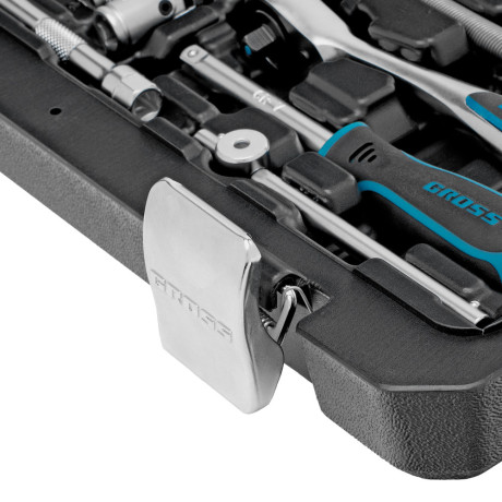 Набор инструментов, 1/4", CrV, 120 зубьев, 42 предмета Gross