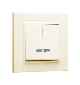 Makel Karea выкл. СУ 2 кл. крем. (инд.) 56010023