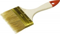 Кисть плоская ЗУБР &quot;УНИВЕРСАЛ-ОПТИМА&quot;, светлая щетина, деревянная ручка, 100мм (12!!!)