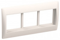 Рамка и суппорт для К.К. &quot;Праймер&quot; на 6 модулей, 75 мм белый IEK