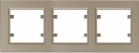 Makel Karea рамка  3 мест. латунь (горизонт.) 56057703