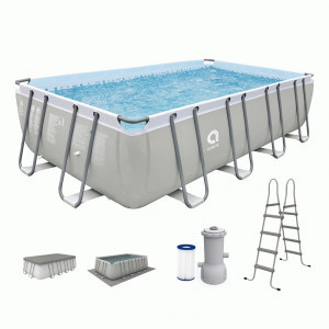 Бассейн прямоуг. каркасный, усилен.рама 549*280*122см, 13603л, фильтр-насос(2коробки) 110661 Avenli