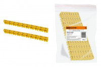 TDM маркер наборный - символ &quot;C&quot; желтый 6 мм2 (уп. 100 шт., цена за уп.) (10!) SQ0534-0060