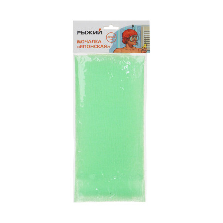 ЮL Мочалка пилинг японская средней жесткости, нейлон, акрил, 30х90см, 4 цвета