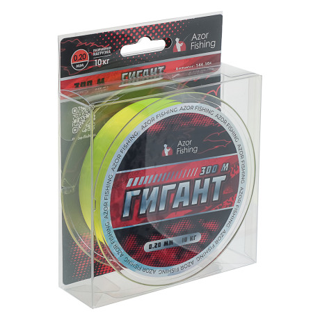 AZOR FISHING Леска ГИГАНТ, 300м, 0,20мм
