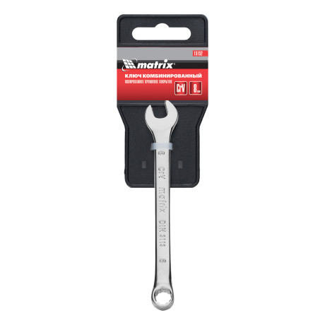 Ключ комбинированный, 8 мм, CrV, полированный хром Matrix
