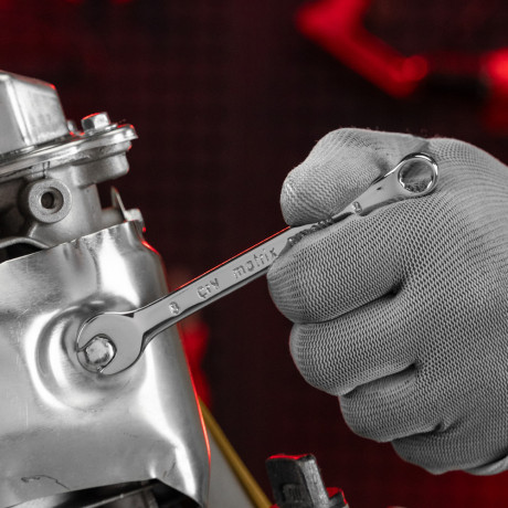 Ключ комбинированный, 8 мм, CrV, полированный хром Matrix