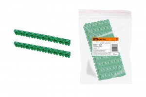 TDM маркер наборный - символ "5" зеленый 2,5 мм2 (уп. 150 шт., цена за уп.) (10!) SQ0534-0021