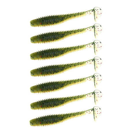 KAIDA Приманка силиконовая ТВИСТЕР 3", 8см, 4гр, HT007, 7шт