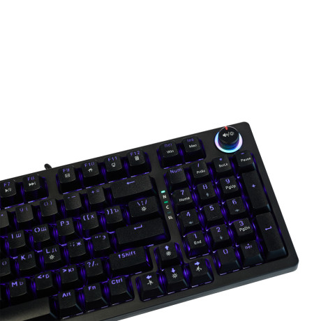 BY Игровая клавиатура проводная механическая Scutum FULL SIZE 96 кл., Outemu "Brown", RGB, 2м