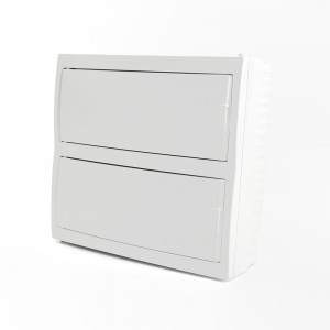 STEKKER бокс (корпус) пласт. навесной ЩРН-П-24 мод. непрозрач. белая дверь IP20, Standart 49646