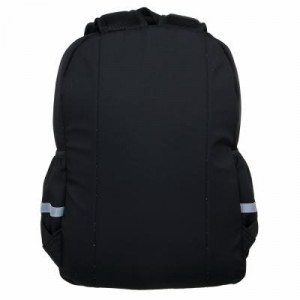 Рюкзак подростковый 45x30x20см, 2 отд., 3 карм., усиленная ручка, подвеска, гладкий ПЭ, черный