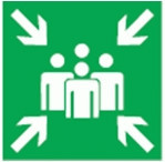 Navigator наклейка Пункт (место) сбора NL-150x150W-E21 (на стену), 14393