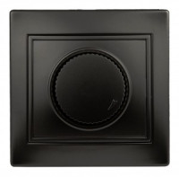 ЭРА Intro Plano диммер СУ, поворотн. , 600Вт антрацит, 230В, IP20, 1-401-05 3394