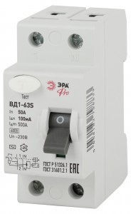 ЭРА Pro УЗО ВД1-63S Селективное 1P+N 50A 100mA NO-902-151 8833