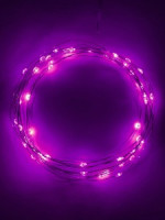 ЭРА Гирлянда-нить (бат) Роса 50LED микро сиренев 5м медн. провод (3xАА н/к) ENIN-5NP 8129 lБ0047961