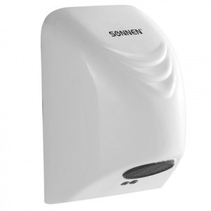 Сушилка д/рук SONNEN HD-988, 850 Вт, время сушки 35 секунд, пластик. белая, 604189