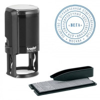 Печать самонаборная 2 круга, оттиск D=42 синий, TRODAT 4642 R2, крышка, КАССА В КОМПЛЕКТЕ, европодве